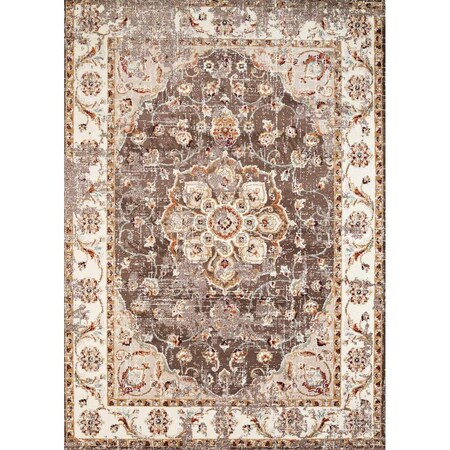 United Weavers 9 ft. 8 in. x 13 ft. 2 in. Bridges Ponte Vecchio RugTaupe 3001 00494 1013